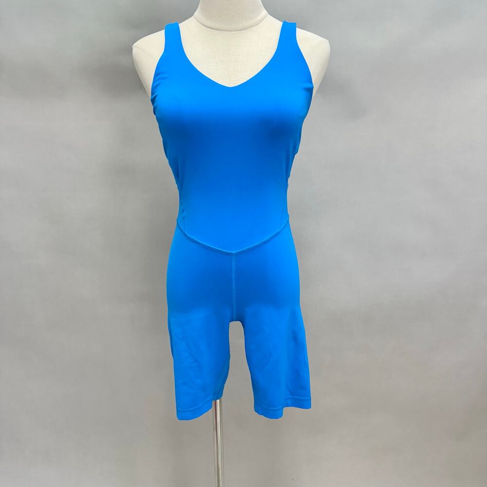Lululemon Align Onesie 8" in Poolside Size 6 One Piece Bodysuit Bike Shorts